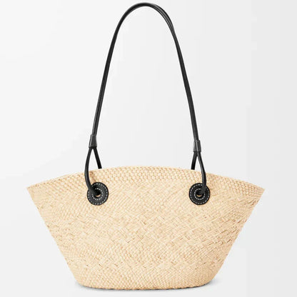 Loewe - Anagram en palmier Iraca et cuir de veau