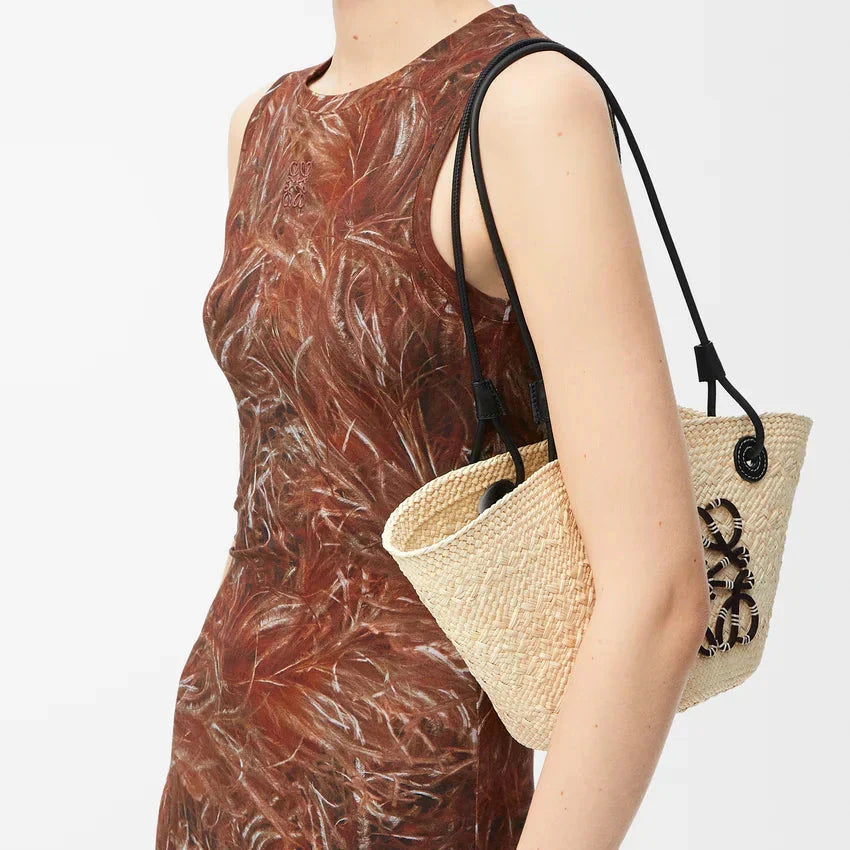 Loewe - Anagram en palmier Iraca et cuir de veau